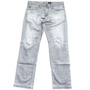 AG‎ Graduate Jeans  34W 34L Light Gray Tailored Leg Denim AG28978 USA VTG